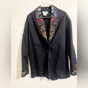 Accent on you embelished jacket navy size S oversized